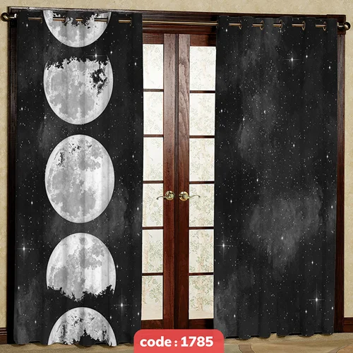 پرده پانچی تصویری مدل ماه کد S-1785