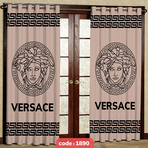 پرده پانچی تصویری مدل Versace کد S-1890