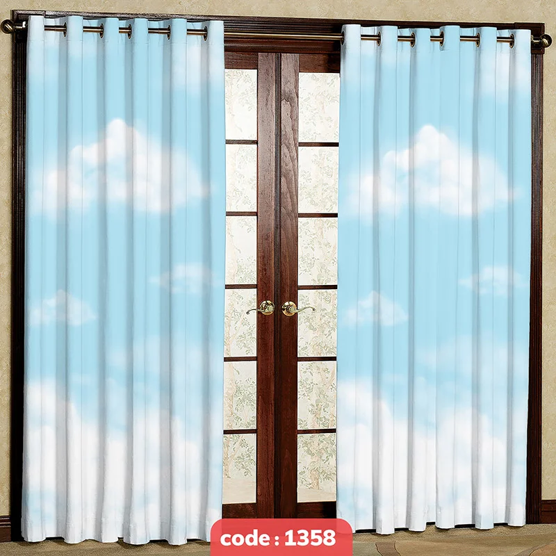 پرده پانچی اتاق کودک مدل Sky کد S-1358