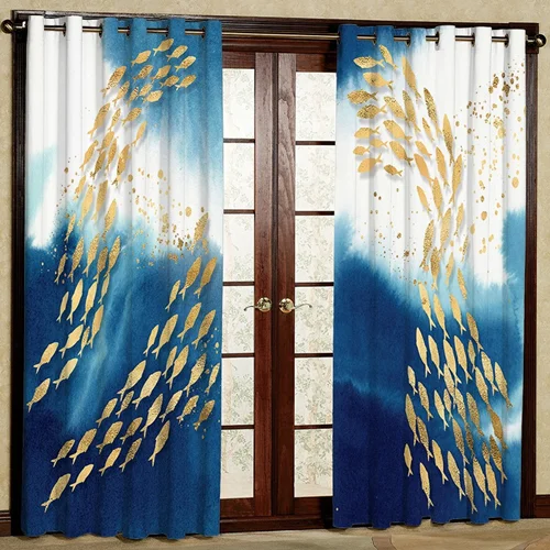 پرده پانچی طرح ماهی کد SD233