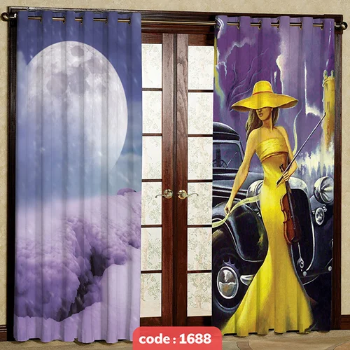 پرده پانچی تصویری  کد S-1688