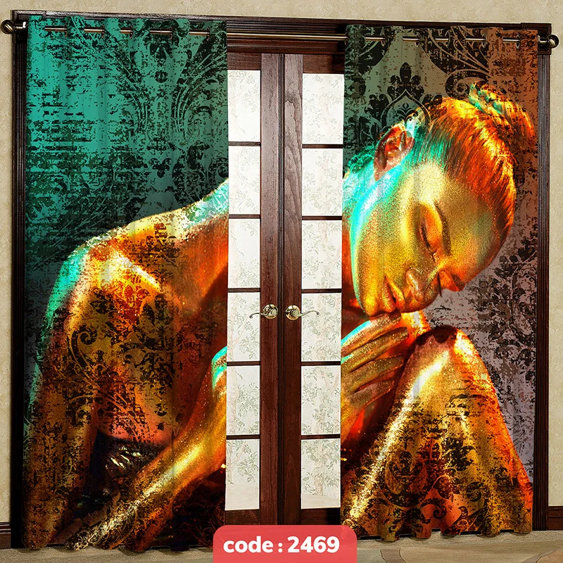 پرده پانچی تصویری مدل چهره کد S-2469