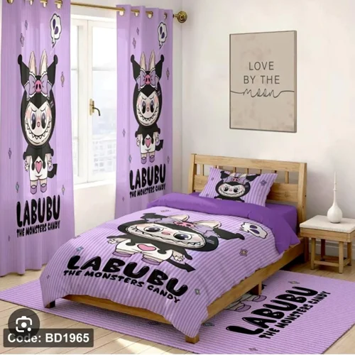 سرویس خواب تک نفره طرح کرومی kuromi و مای ملودی