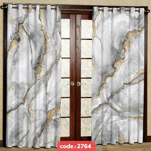 پرده پانچی تصویری مدرن طرح سنگی کد S-2764