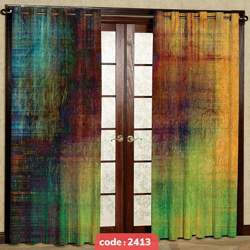 پرده پانچی تصویری مدرن کد S-2413