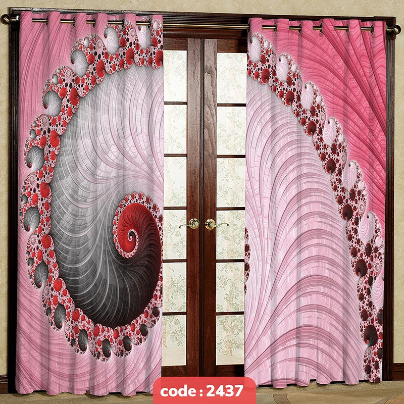 پرده پانچی تصویری مدل مارپیچ کد S-2437