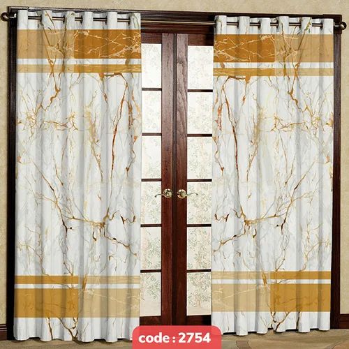 پرده پانچی تصویری مدرن طرح سنگی کد S-2754