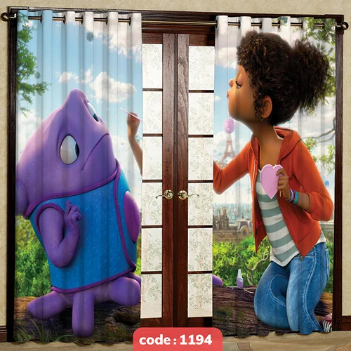 پرده پانچی اتاق کودک کد S-1194