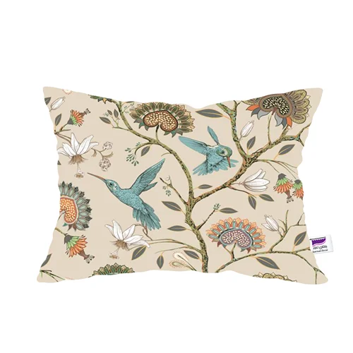 روبالشی طرح گل و پرنده کد 39