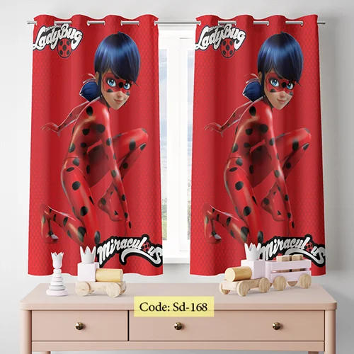 پرده پانچی اتاق کودک مدل کفش دوزکی کد sd-168