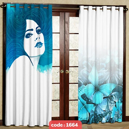 پرده پانچی تصویری طرح چهره کد S-1664