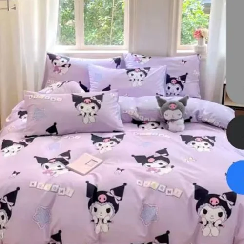 سرویس خواب تک نفره طرح کرومی kuromi و مای ملودی