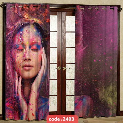 پرده پانچی تصویری مدل چهره کد S-2493