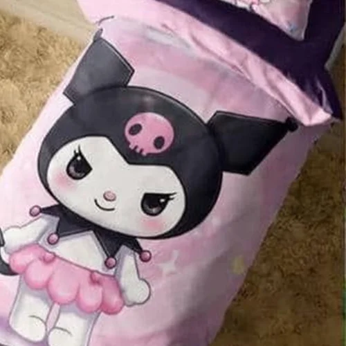 سرویس خواب تک نفره طرح کرومی kuromi و مای ملودی