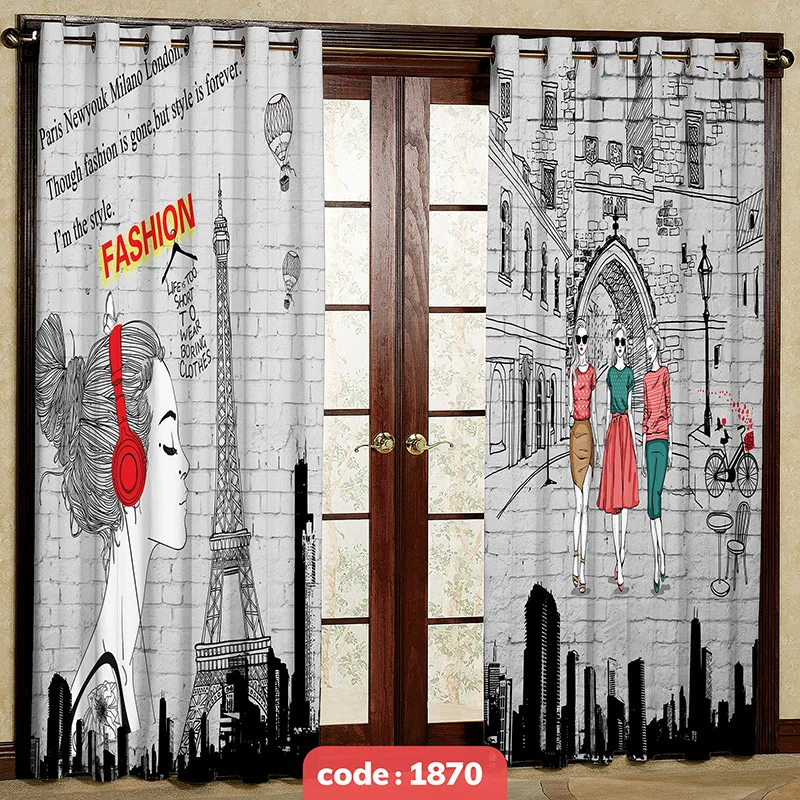 پرده پانچی تصویری کد S-1870