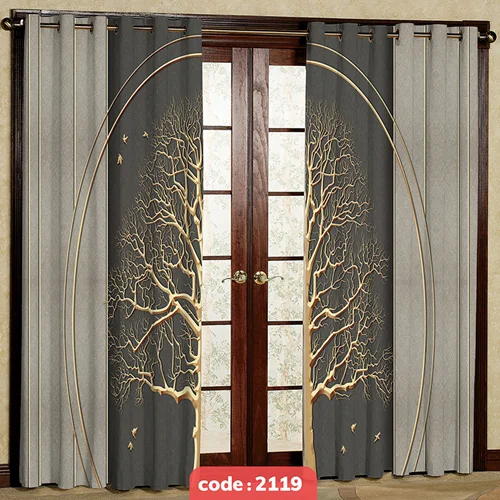 پرده پانچی تصویری مدل درخت کد S-2119