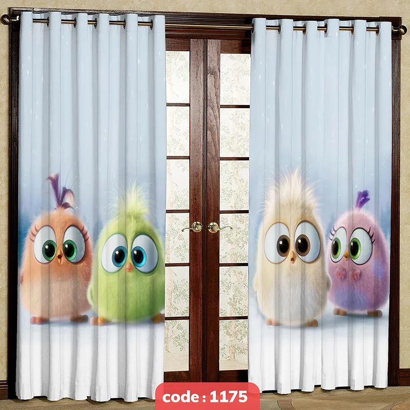 پرده پانچی اتاق کودک مدل جوجه کد S-1175