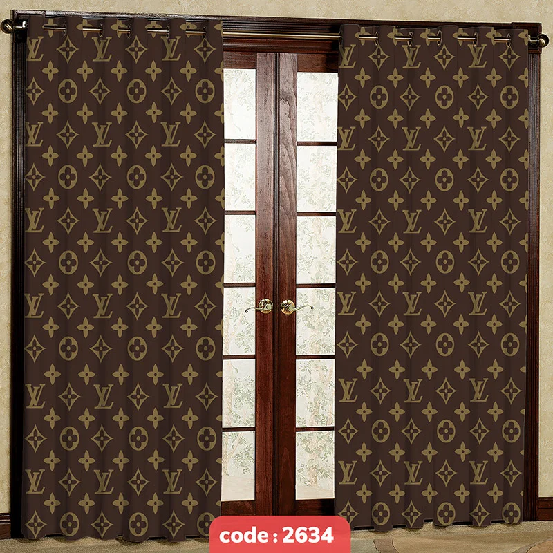 پرده پانچی تصویری مدرن طرح Louis Vuitton کد S-2634