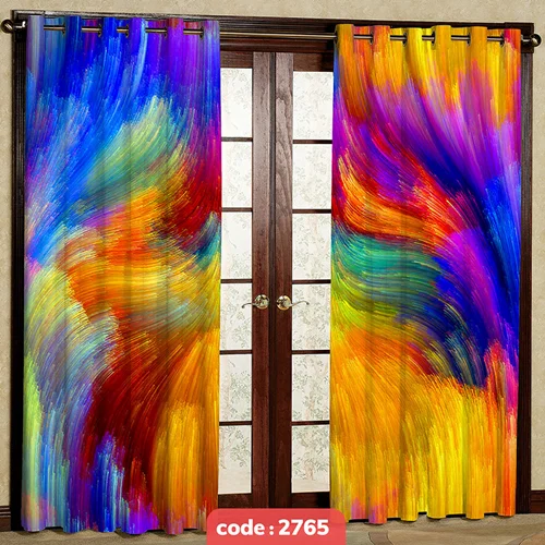 پرده پانچی تصویری مدرن کد S-2765