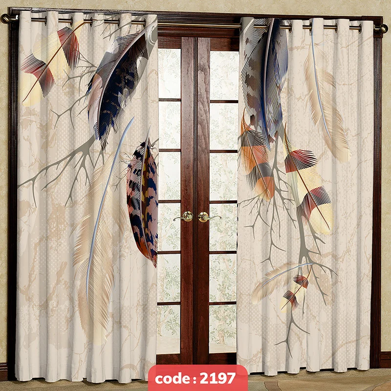 پرده پانچی تصویری مدل پر کد S-2197