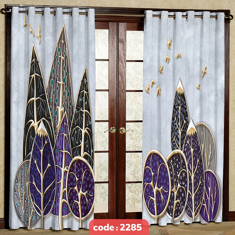 پرده پانچی تصویری مدل درخت کد S-2285