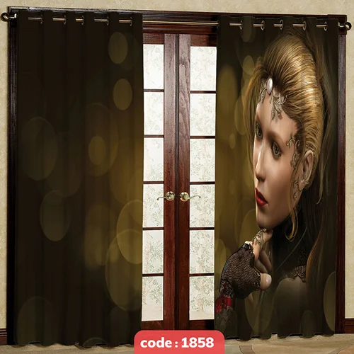 پرده پانچی تصویری مدل چهره کد S-1858