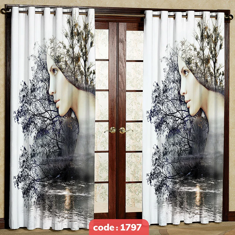 پرده پانچی مدل چهره کد S-1797