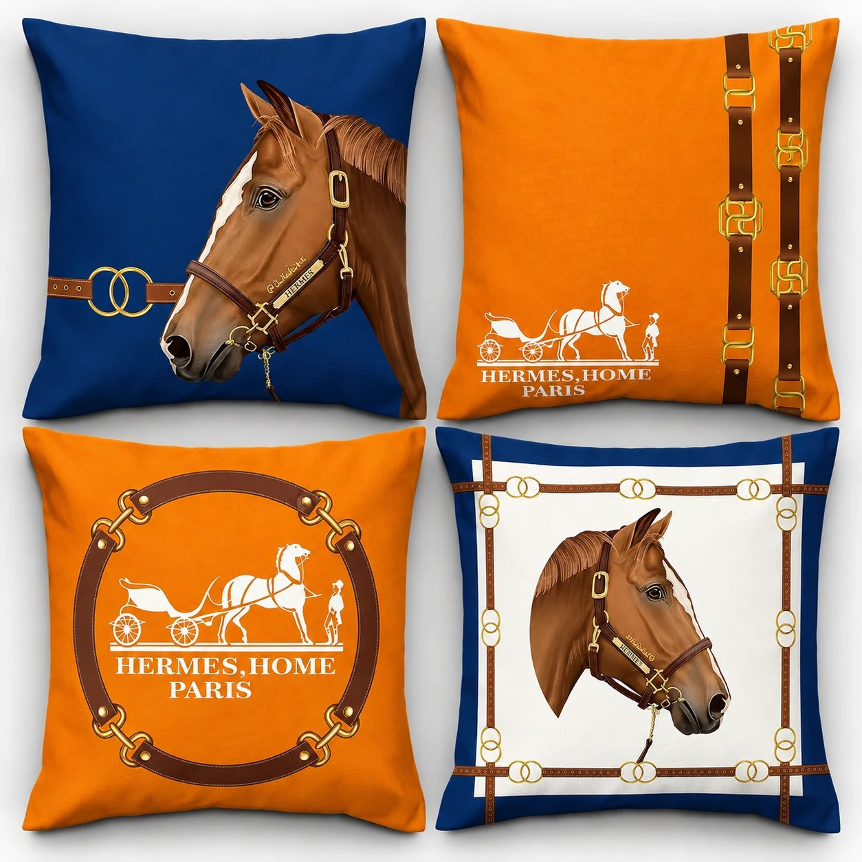 مجموعه 4 عددی کاور کوسن horse هرمس  CU-1493