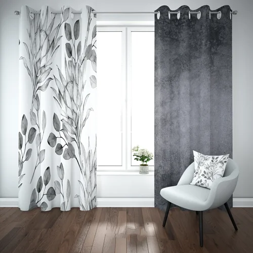 پرده مدل b2039 طرح گل و پتینه