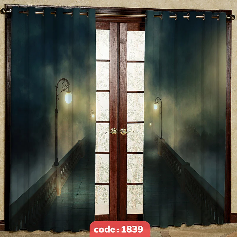 پرده پانچی تصویری مدل Bridge کد S-1839