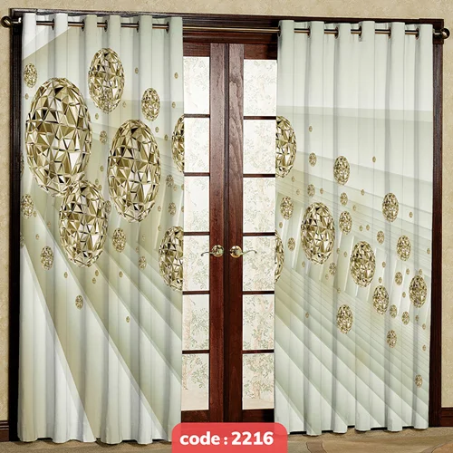 پرده پانچی تصویری مدل گوی کریستال کد S-2216