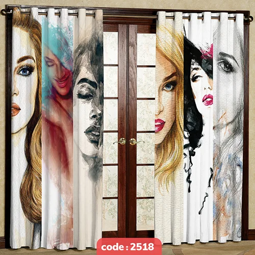 پرده پانچی تصویری مدل چهره کد S-2518