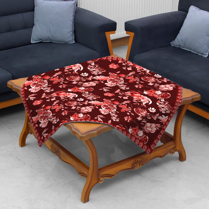 رومیزی طرح گل و انار کد 26