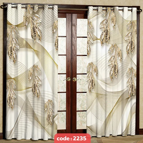 پرده پانچی تصویری مدل برگ فلزی کد S-2235