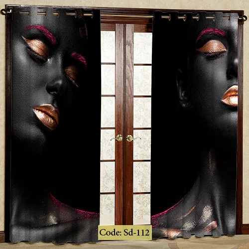 پرده پانچی طرح چهره مدل Sd-112