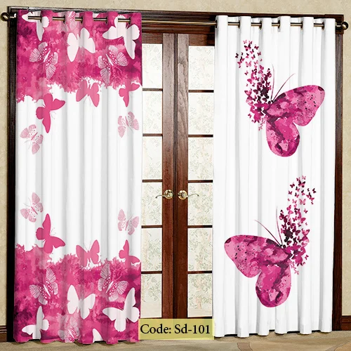 پرده پانچی طرح پروانه مدل Sd-101-102