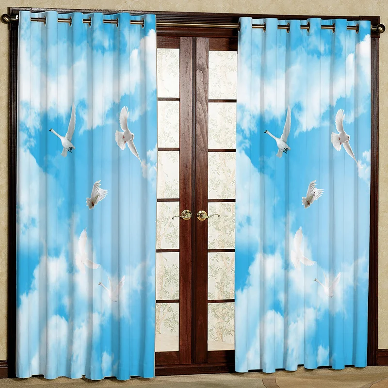 پرده پانچی تصویری طرح آسمان کد 2485