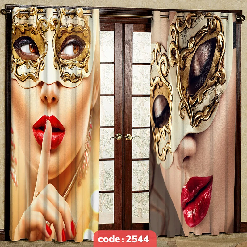 پرده پانچی تصویری مدل چهره کد S-2544