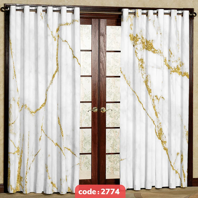پرده پانچی مدرن طرح سنگ کد S-2774