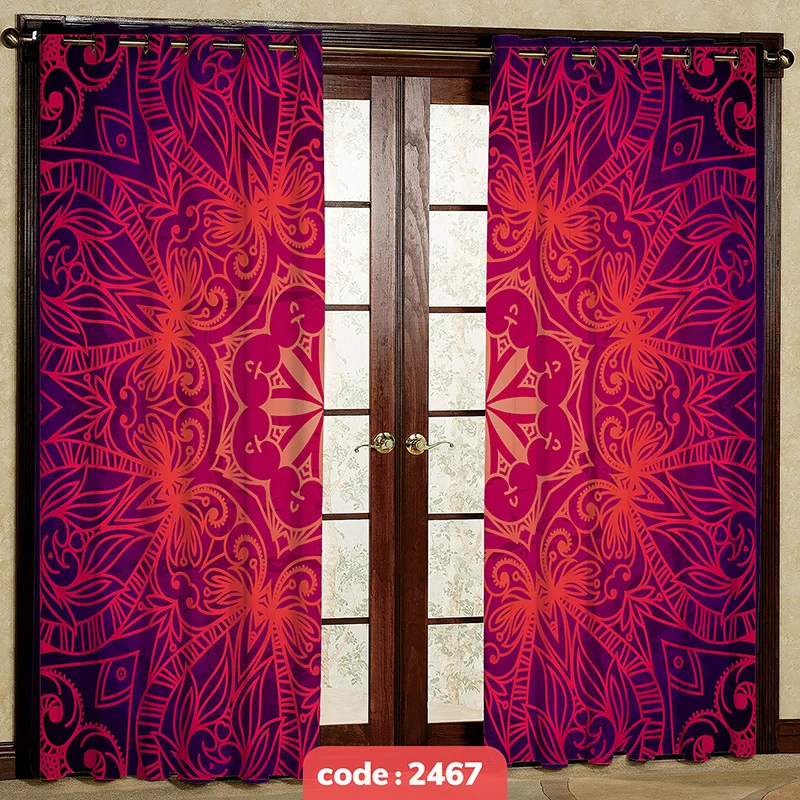 پرده پانچی تصویری مدل حلقه کد S-2467