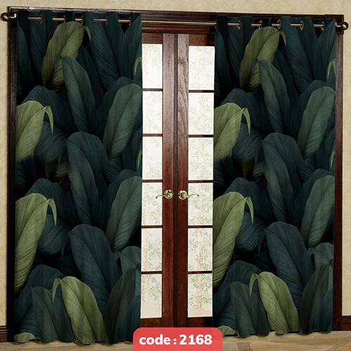 پرده پانچی تصویری مدل برگ کد S-2168