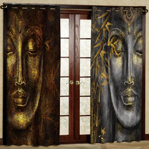 پرده پانچی طرح مجسمه کد SD235