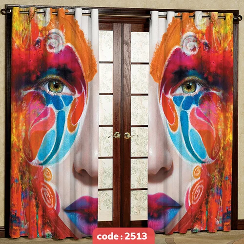 پرده پانچی تصویری مدل چهره کد S-2513