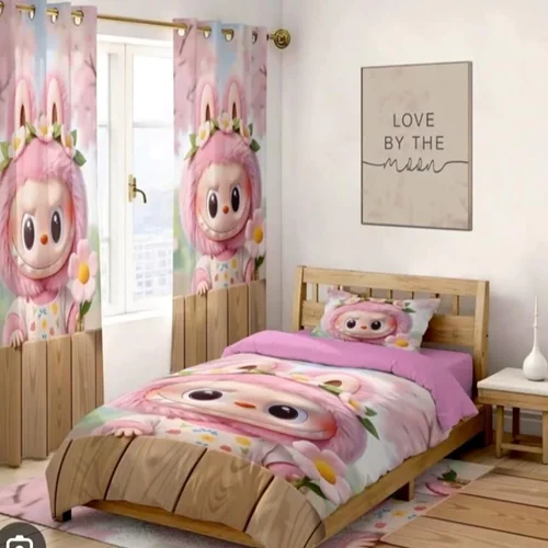 سرویس خواب تک نفره طرح عروسک لبوبو labubu