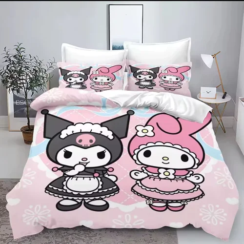 سرویس خواب تک نفره طرح کرومی kuromi و مای ملودی