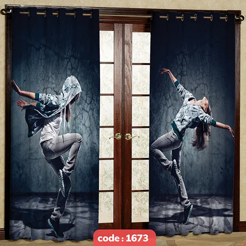 پرده پانچی طرح اسپورت کد S-1673