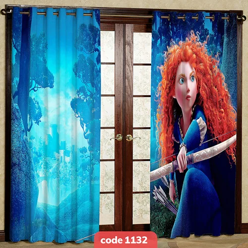 پرده پانچی اتاق کودک مدل دلیر کد S-1132