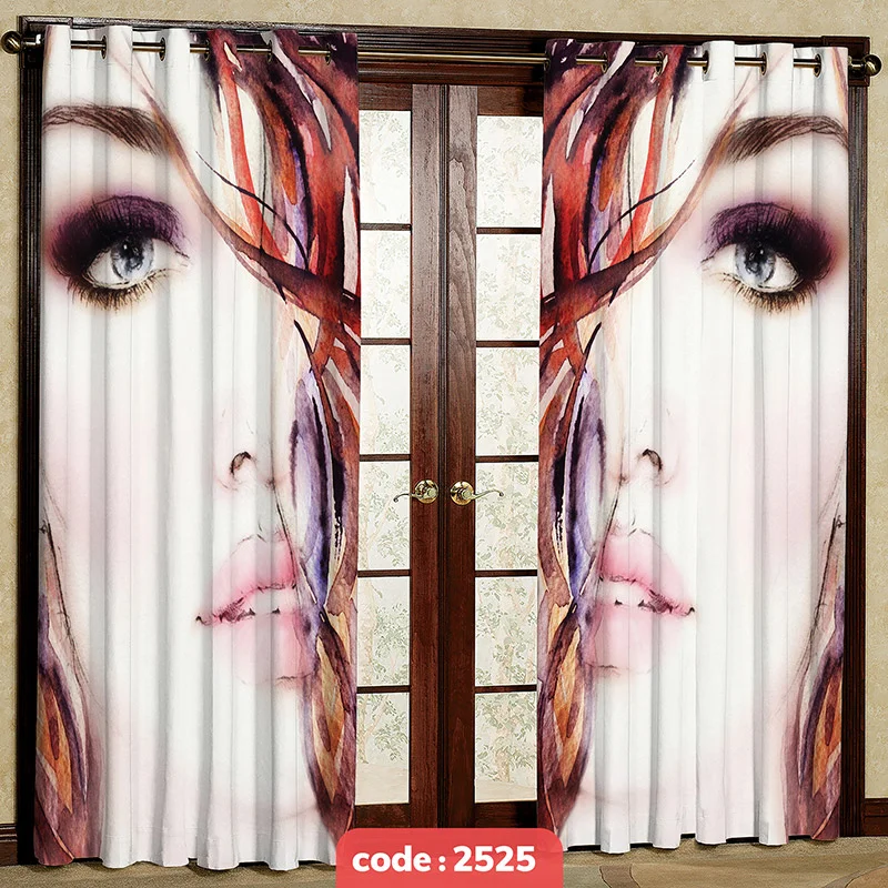 پرده پانچی تصویری مدل چهره کد S-2525