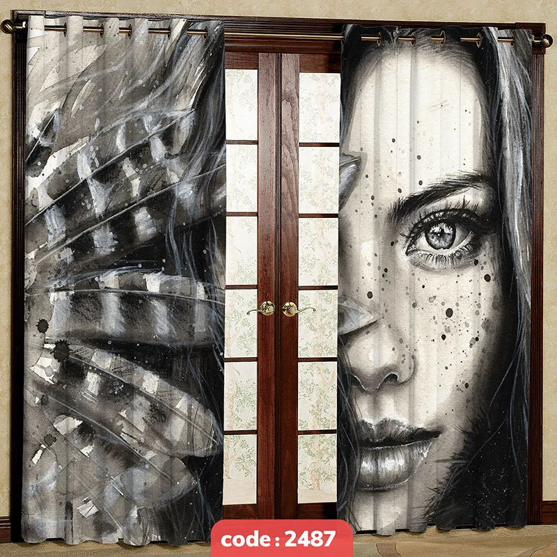 پرده پانچی تصویری مدل چهره کد S-2487